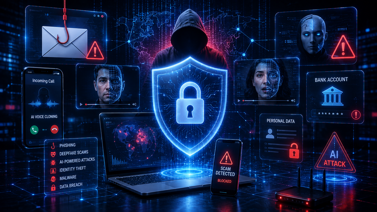 Deepfake scams, AI phishing and cybersecurity attacks in 2026